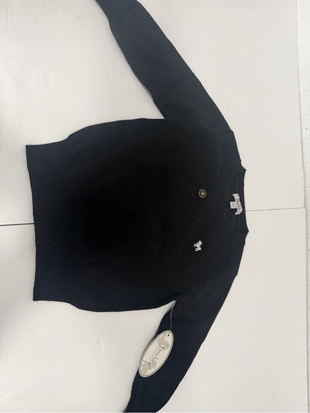2T Black Collin Kids Sweater by Frenchie mini couture
